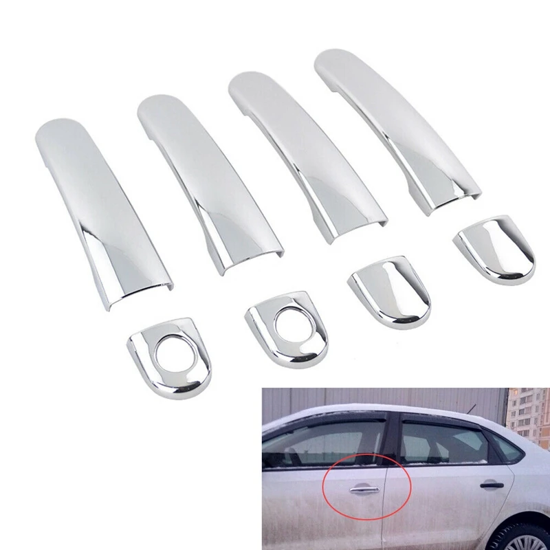 Хромированная накладка на дверную ручку с 2 отверстиями для ключа Golf 4 Jetta4 Mk4 Passat B5