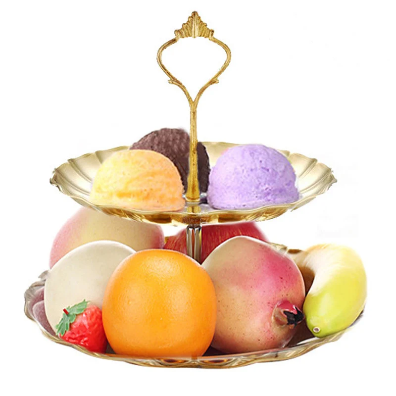 

1 Pc Stainless Steel Cake Stand 2 & 3 Tier Candy Fruits Cakes Desserts Plate Stands for Wedding Party Cupcake Fruit Plate Stand