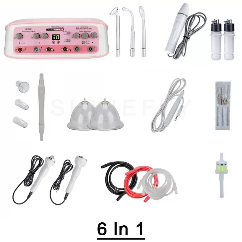 

Multifunctional Home Mini Skin Care Ultrasonic Bio Vacuum Galvanic High Frequency Spray Multifunction Facial Microdermabrasion