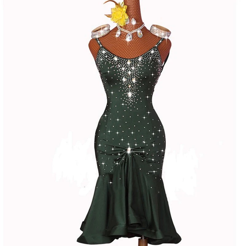 Сексуальные женские платья для соревнований латиноамериканских танцев