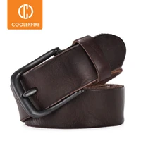 rugged full grain leather belt man casual vintage belts men genuine vegetable tanned cowhide original strap male girdle tm007