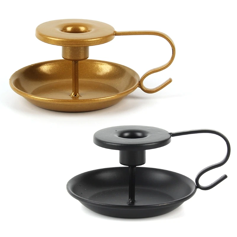 

Candlestick Holder Candleholder Wrought Iron Taper Candle Stands for Wedding Dinning Party Decorations H051