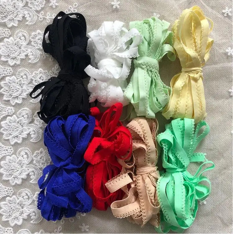 10 метров эластичная черно белая кружевная лента для шитья украшения нижнего