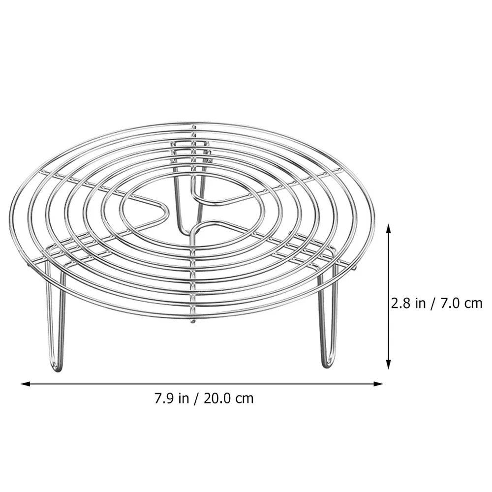 

Stainless Steel Steamer Rack Multi-Purpose Round Cooling Rack for Steaming