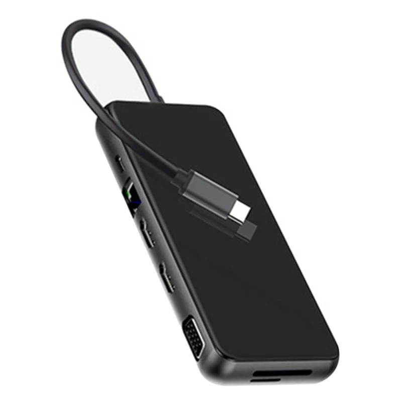 

12-In-1 USB C Hub Type-C Docking Station Multiport Adapter 4K HD USB 3.0 HUB HDMI Adapter for Huawei Mate30 Pro