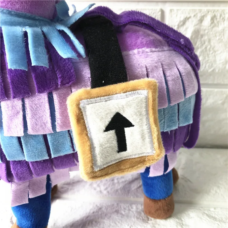 

35CM Fortress Night Hot Game Plush Toy 2019 Troll Stash Llama Soft Alpaca Rainbow Horse Stash Stuffed Toy For Kids Birthday Gift