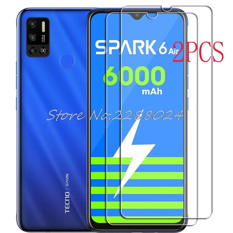 

Защитное стекло для экрана, 2 шт., для Tecno Spark 6 Air Pro