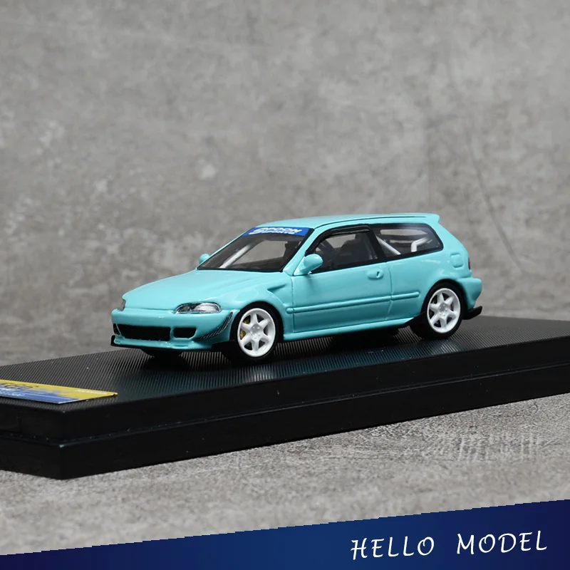 Ym модель 1:64 Honda Civic EG6 Tiffany Blue Ограниченная Коллекция смоляная металлическая под