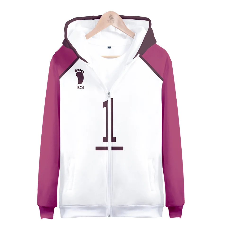 Japan Anime Haikyuu Cosplay Костюм Kageyama Tobio Oikawa Tooru Kuroo Tetsurou Tendo Satori Bokuto Koutarou куртка с капюшоном