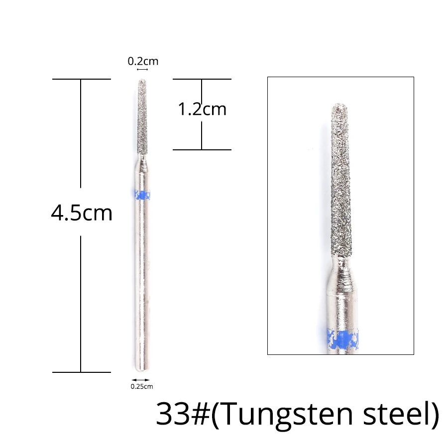 Alileader Nail Draill For Electric Drill Ceramic Drill Nail For Nail Art Instrument Safe Cutter For Cutter Manicure - Цвет: 33