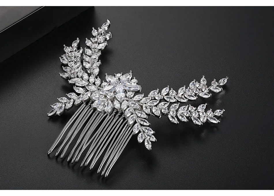 LUOTEEMI, фирменный дизайн, цветок, аксессуары для волос, роскошные модные украшения, высокое качество, чистый кубический циркон, тиара для невесты, свадьбы