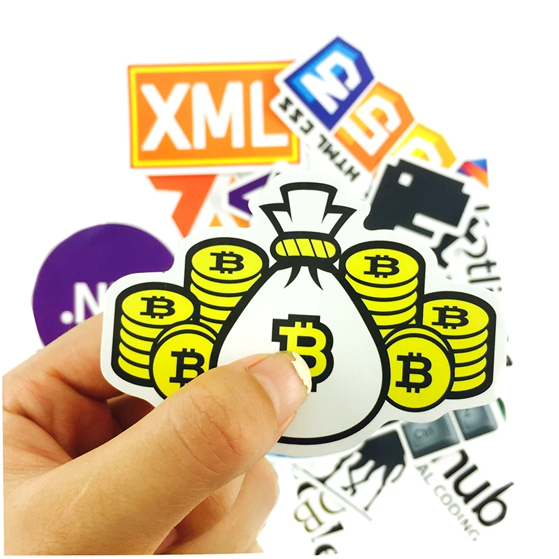 10/23 шт./лот интернет Java Js Php Html облачный Docker Биткоин программируемые языки логотип