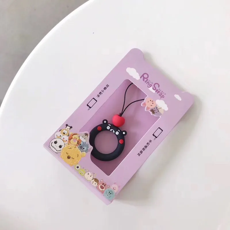 F Короткий Ремешок для мобильного телефона Kawaii, универсальный ремешок для телефона для девочек, очаровательный симпатичный сотовый телефон, кольцо, ремешок для телефона, аксессуары - Цвет: F