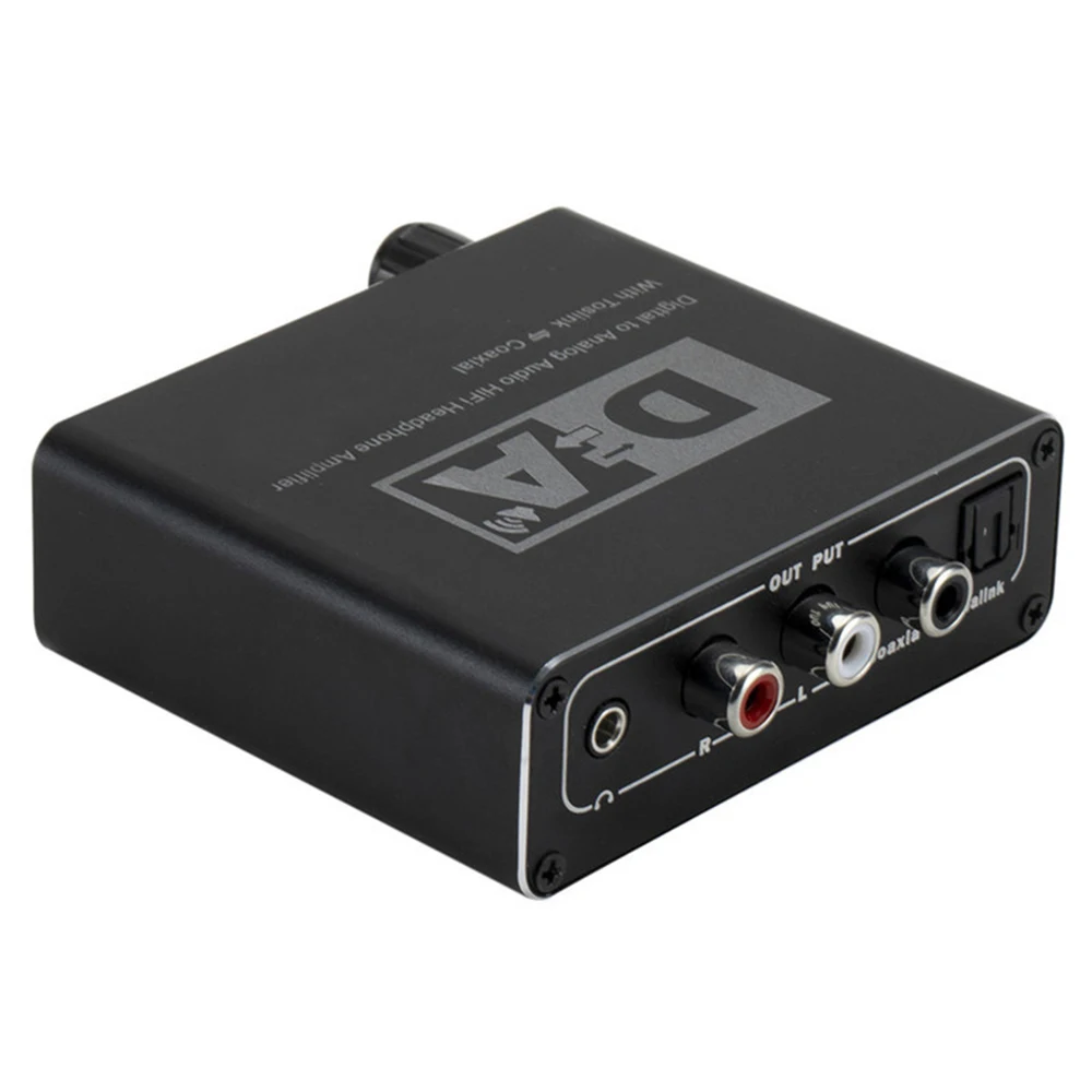 192kHz RCA HIFI Headphone Amplifier Optical Fiber Coaxial Audio Converter Decoder Digital To Analog Adapter | Электроника