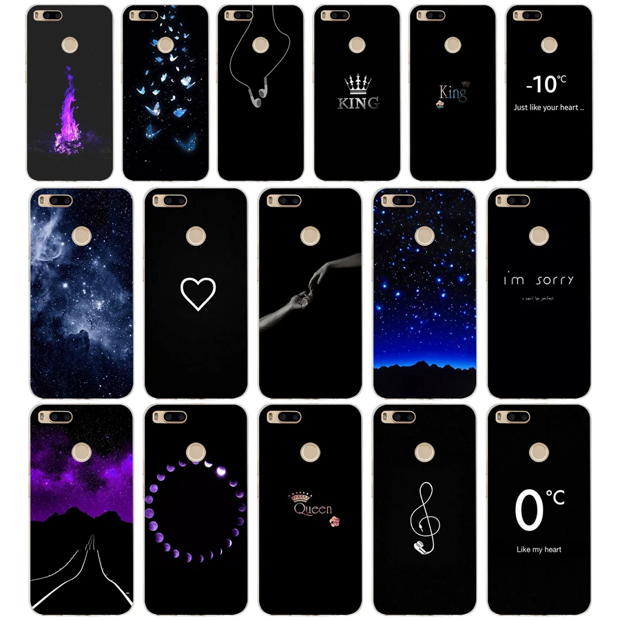 189FG Король Королева письмо Корона узор пары Мягкий Силиконовый ТПУ чехол для