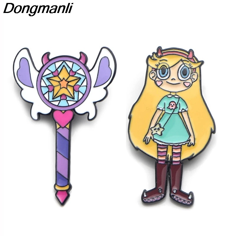 

LT246 Anime Princess Jewelry Pins for backpacks Lapel Enamel Pins and Brooches for Woman Bags Badge Friend Kids for Gifts