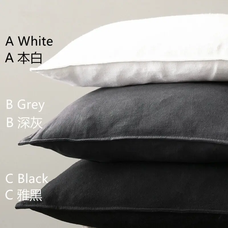 LeRadore однотонная хлопковая и льняная наволочка в японском стиле с наполнителем из