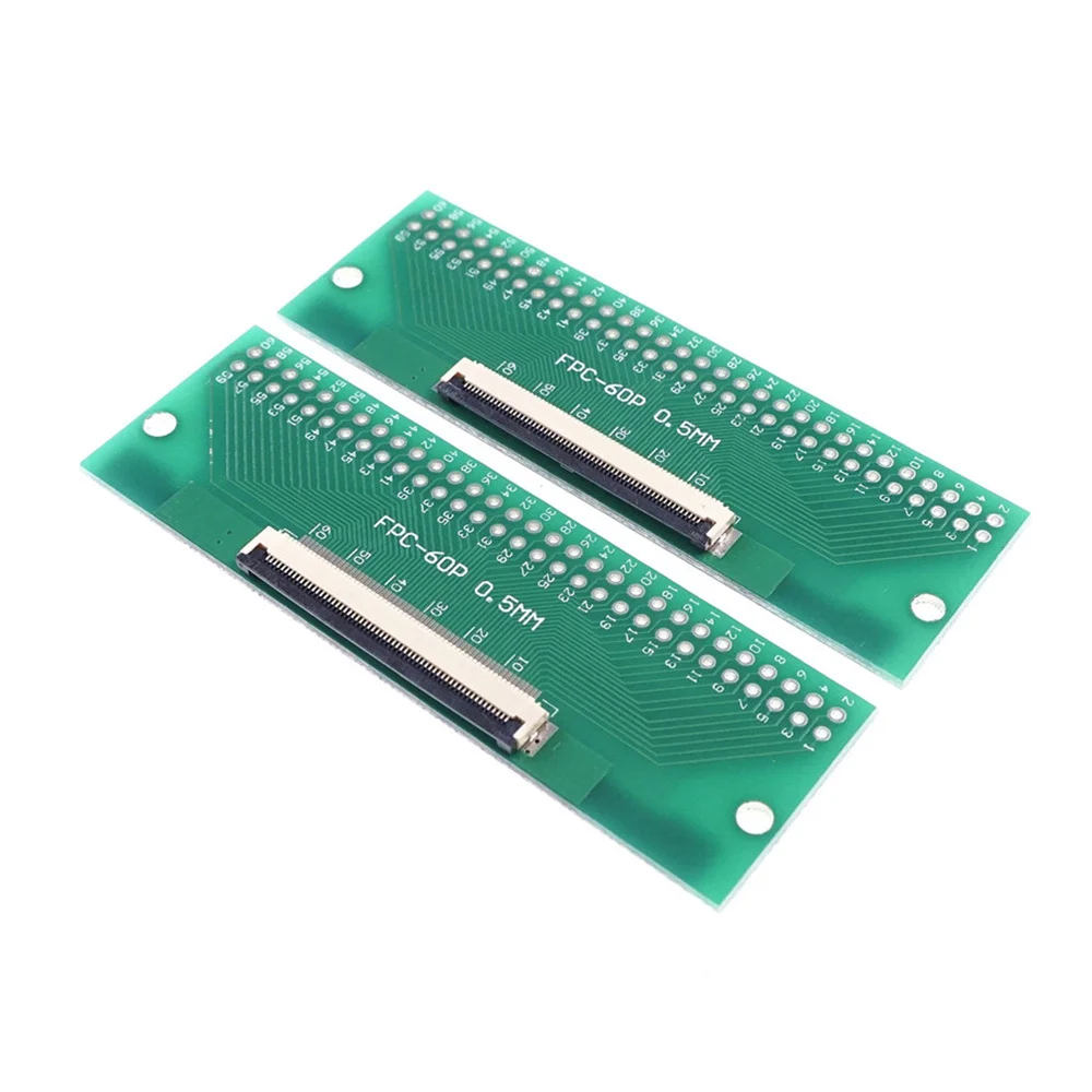 2 шт. DIY 60 PIN 0 5 мм FFC FPC коннектор адаптер до 54 пространство 1 'шаг сквозное
