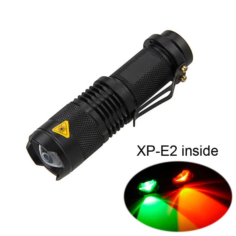 XP-E2 красный зеленый синий светильник XM L2 T6 светодиодный для охоты масштабируемый