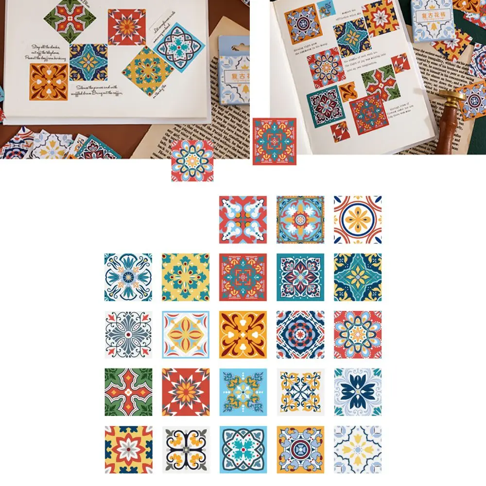 Kawaii Diary Decorative DIY Paper Sticker Set Vintage Brick Stationery Stickers Self Adhesive | Дом и сад
