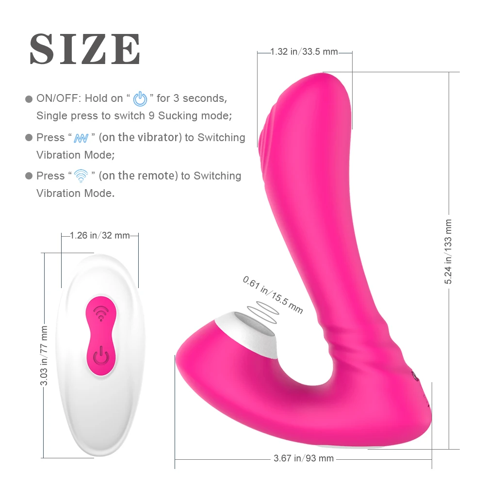 Сосание вибратор 9 скоростной Спиннер для женщин Стимулятор клитора G Spot оральный