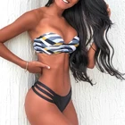 Сексуальное бикини с эффектом пуш-ап 2022, микро купальники, женский полосатый комплект бикини, купальник, однотонная пляжная одежда, Бразильский купальный костюм, летнее бикини