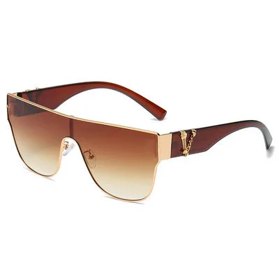 

Fashion Modern Sunglasses For Men And Women One Piece Sunglasses Personality And Leisure Europe And America 2021 New Style