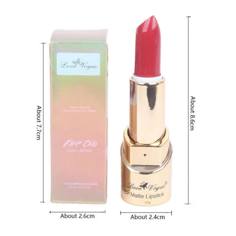 Бархатная противотуманная помада глазурированная стойкая томатная почвы