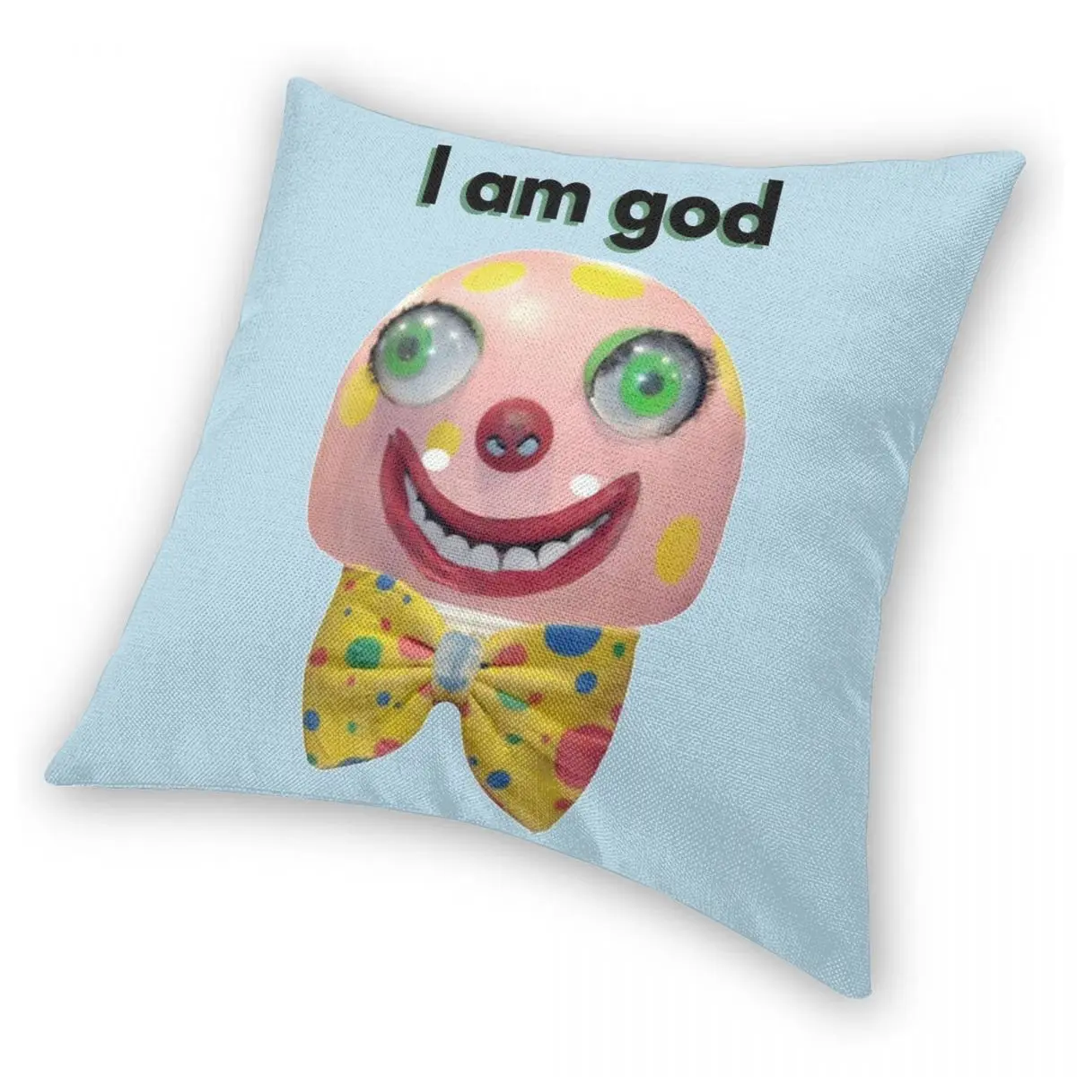 Квадратный чехол для подушки Mr Blobby Is God полиэстеровый льняной бархатный с принтом
