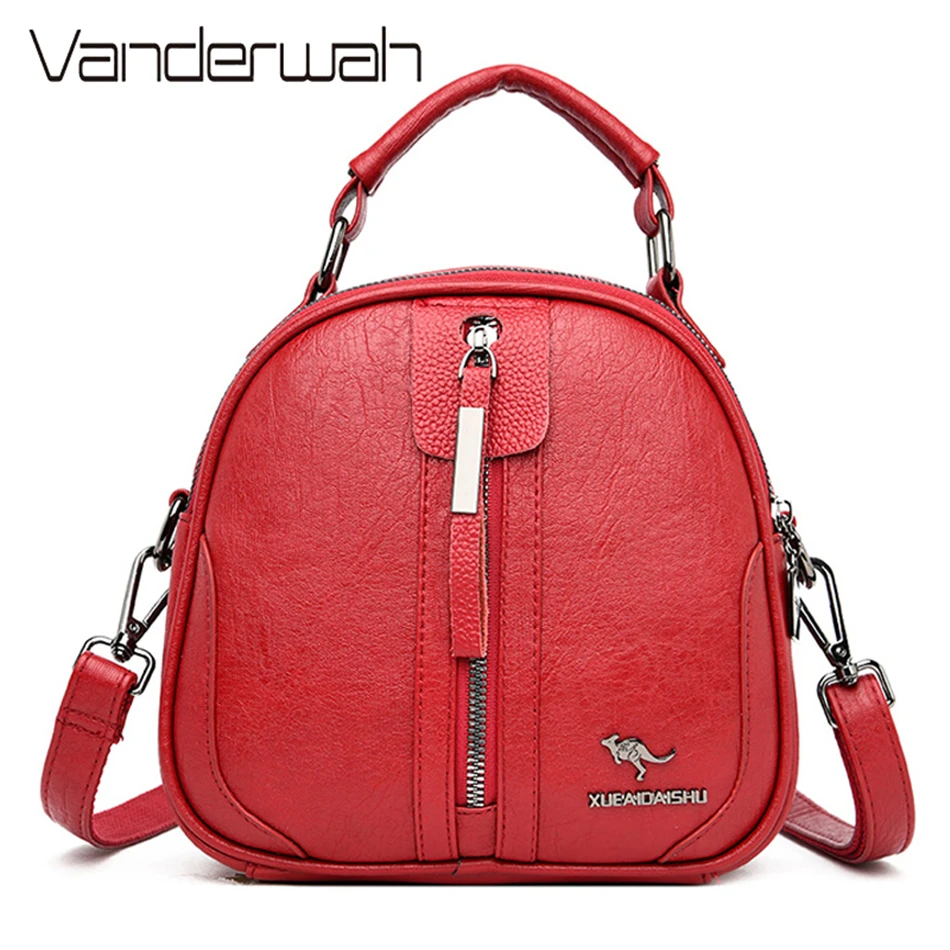 

Дизайнерский женский рюкзак, кожаные сумки на ремне для женщин, Многофункциональный маленький дорожный ранец для девочек-подростков