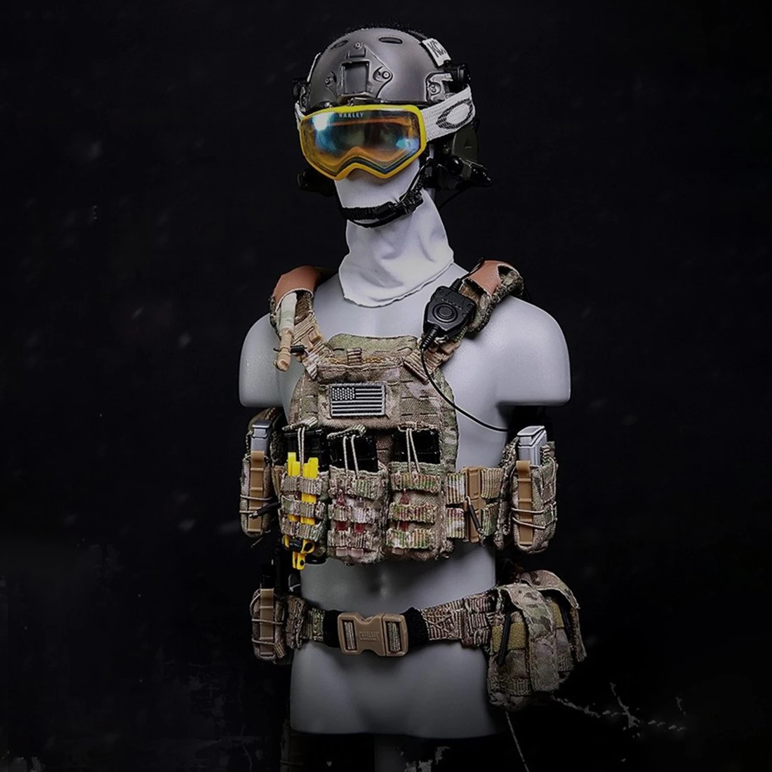 1/6 30 см солдатская модель костюм реалистичный хедлеппт Сделай Сам ручной работы солдат морские котики зимние боевые тренировочные фигурки и игрушки