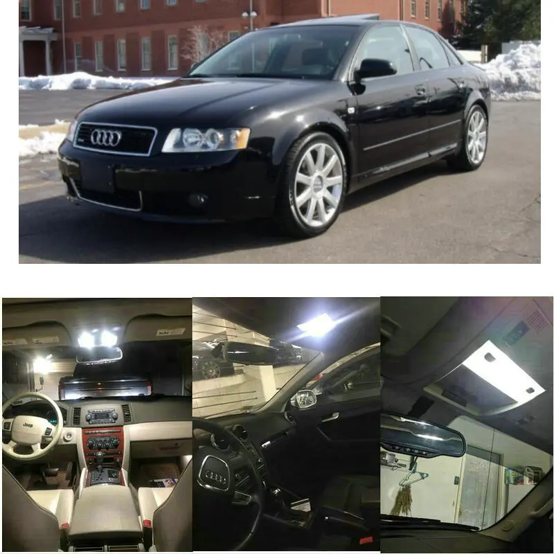 

13x LED interior lighting complete set For Audi A4 B6 / 8E sedan reading light rear lights error free
