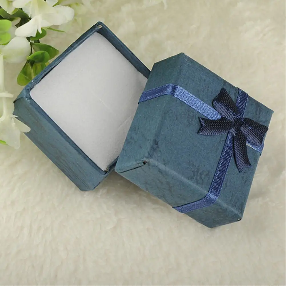 4x4x3cm Royalblue 1 шт ожерелье серьги кольцо Упаковка Ювелирные Изделия Бумажная Подарочная коробка аксессуары упаковочные бумажные пакеты для подарков cajas de regalo Прямая поставка - Цвет: 4x4x3cm Royalblue