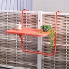 20% балкон висит Таблица перила Металл Кованое железо сада складывая в европейском повседневном мини стены