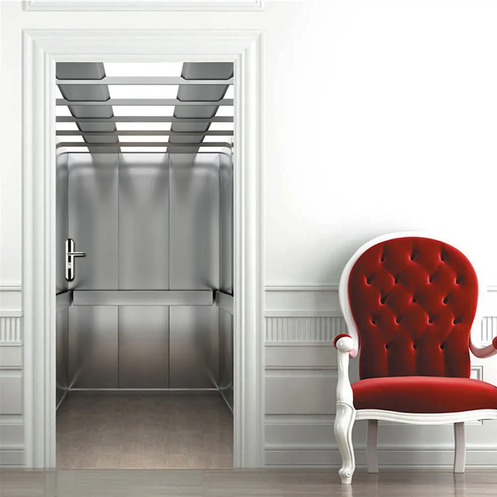 2 шт./компл. цветные двери лифта DIY 3D наклейки на узор для стены комнаты дома