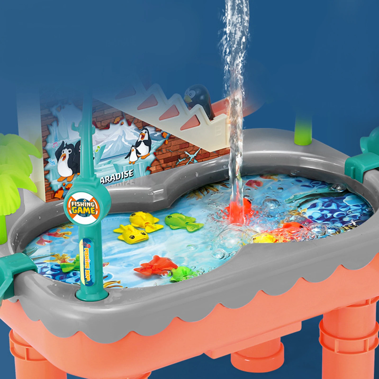 Игрушка Пингвин 2 в 1 электрический инструмент для рыбалки и скалолазания