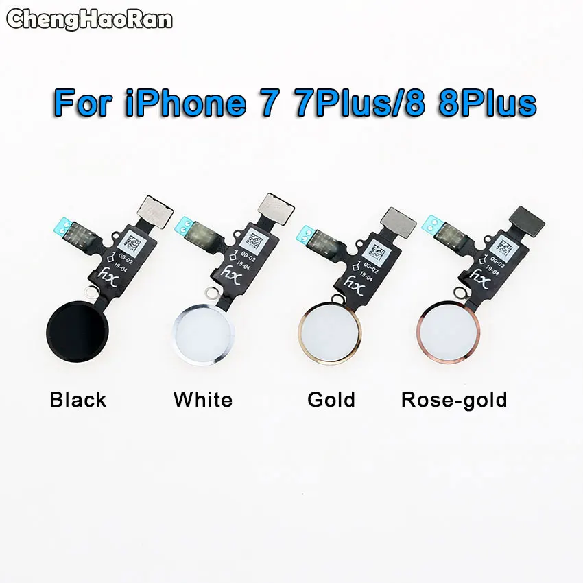 ChengHaoRan белый/черный/золотой/розовый для iPhone 7 8 Plus 7G 8G Главная Кнопка с гибким