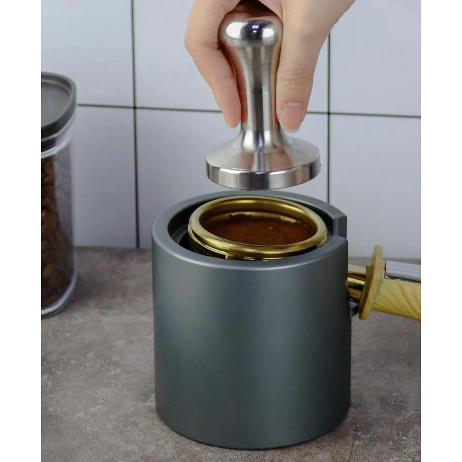

Coffee Tamper Holder Anti-Rust Tamper Stand Barista Tool Tamping Holder for Home Coffee Shop