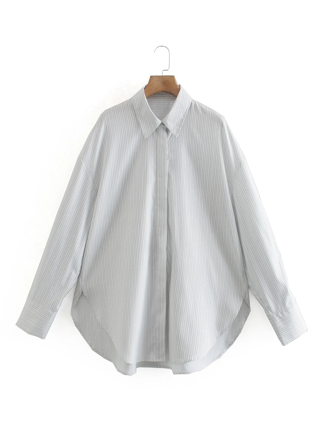 

Spring Summer Woman Blouses Stripe Loose Casual Striped Shirts New Office Lady Tops Full Sleeve Casual Shirt