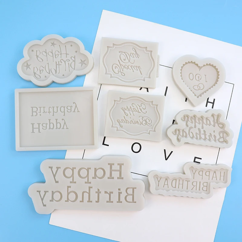 С днем рождения силиконовая форма для шоколадного фондана инструменты украшения