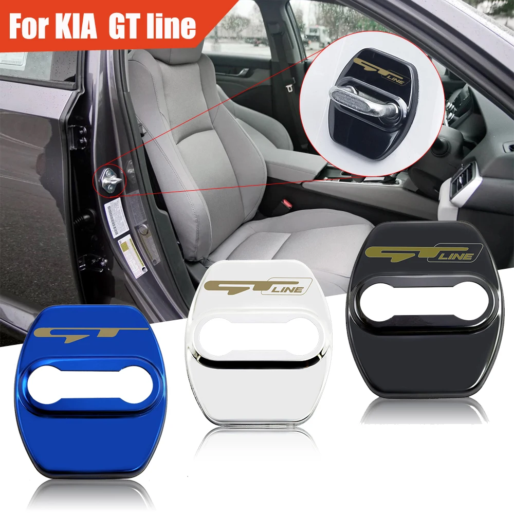 4 шт. защита крышка дверного замка автомобиля для kia gt gtline k3 k5 seltos atlantica ceed Forte RIO STINGER