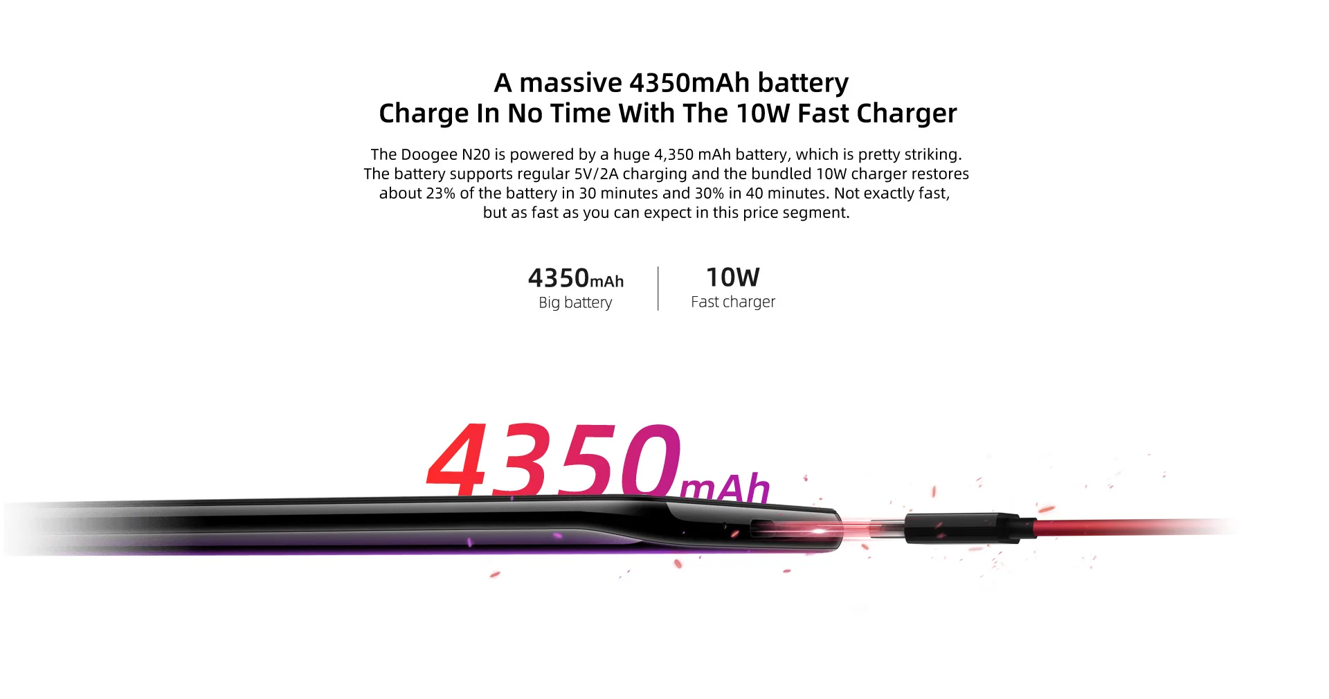 Doogee N20 6," экран капли воды смартфон 4 ГБ ОЗУ 64 Гб ПЗУ Восьмиядерный 4350 мАч 16 МП Тройная задняя камера 4G OTA мобильный телефон