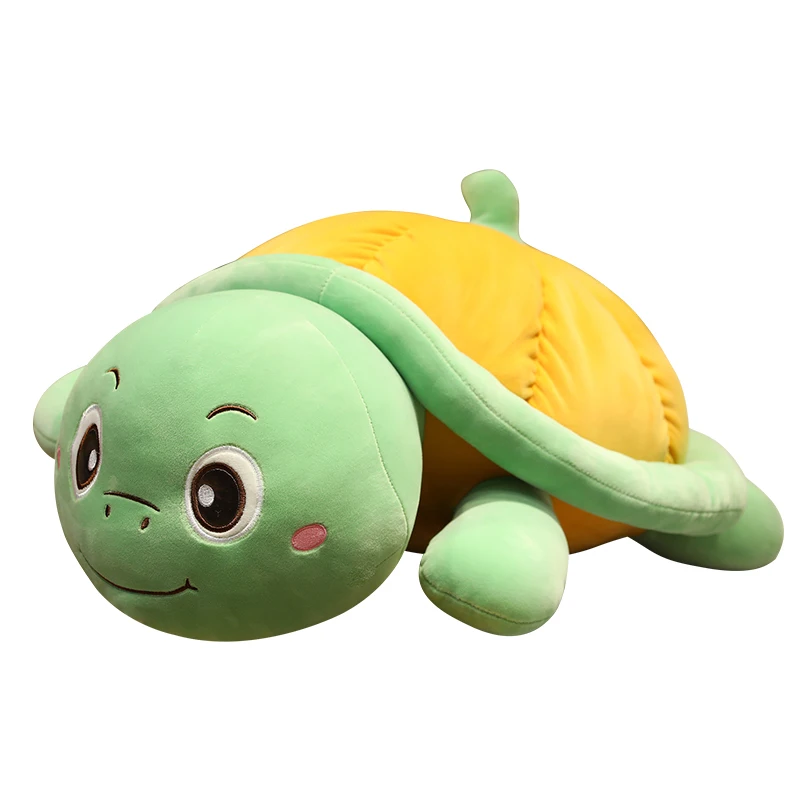 Милая плюшевая игрушка, плюшевая черепаха, мягкая набивная мультяшная кукла морское животное, подушка для сна, подарок на день рождения и Ро...