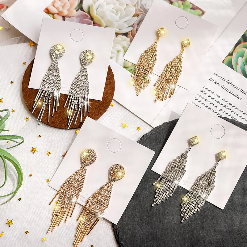 Женские серьги гвоздики в европейском и американском стиле элегантные из