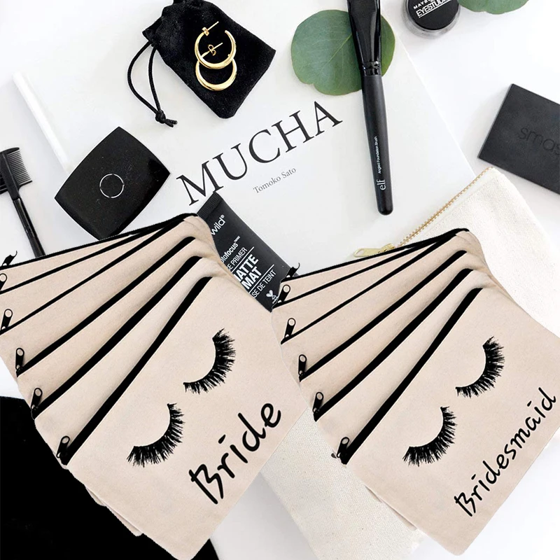 Подарок подружке невесты косметичка Халат Тапочки маска для сна Свадебный