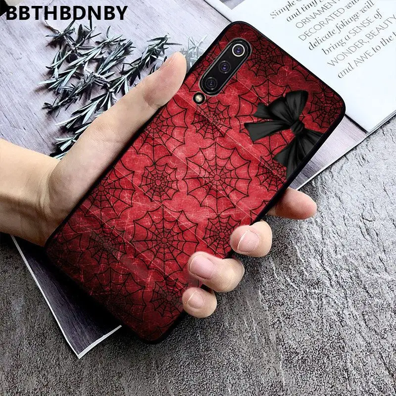 Чехол для телефона паук веб-корпус под плетенную сумку чехол Xiaomi 8 9 se Redmi 6 6pro 6A 4X7