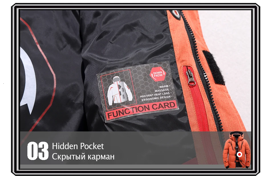 Varsanol мужские пуховики зимние Утепленные 90% белые утиные толстые отстегивающиеся парки с капюшоном на снежную погоду Мужская брендовая одежда верхняя одежда