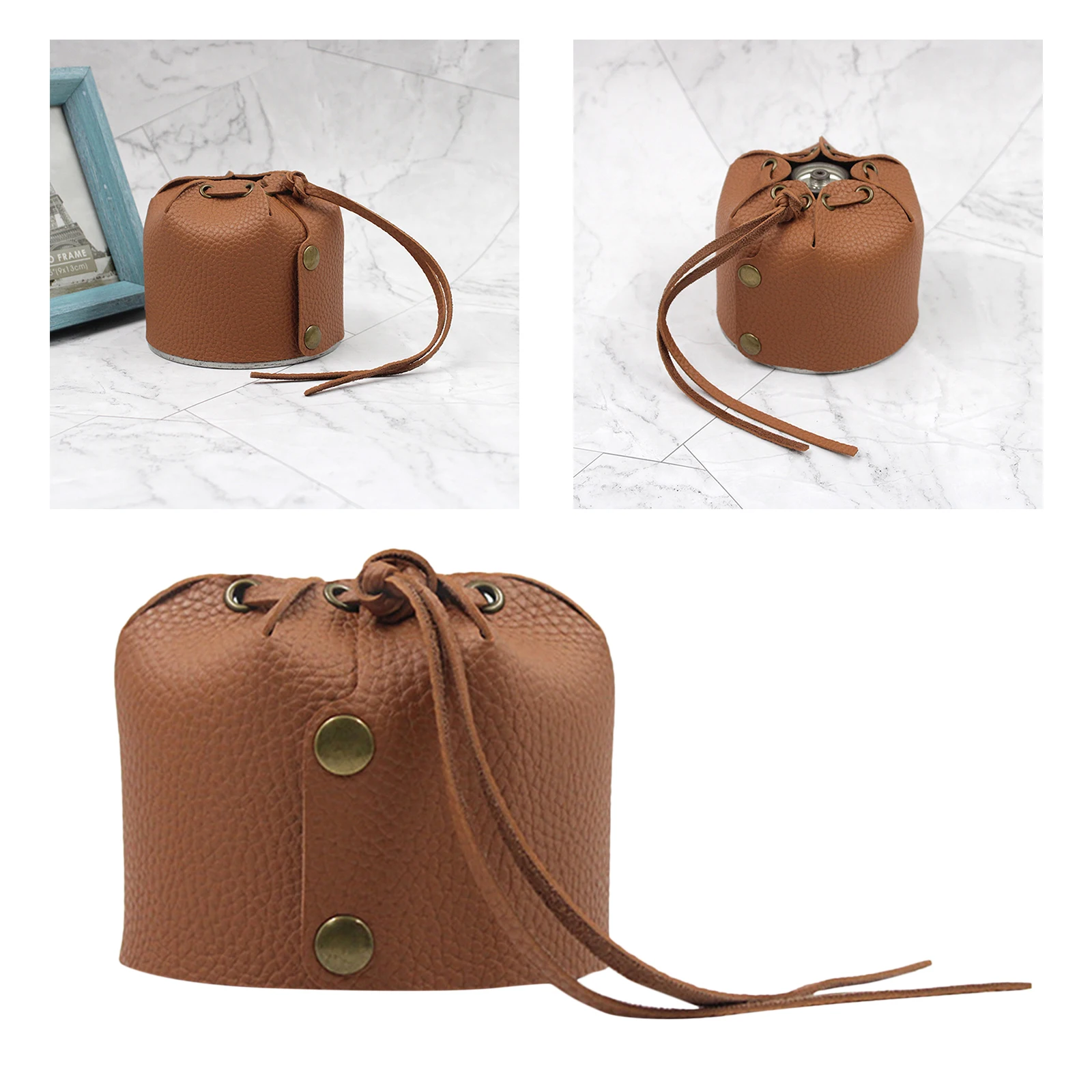 Газовый баллон Защитная крышка чехол из искусственной кожи с кулиской мешок