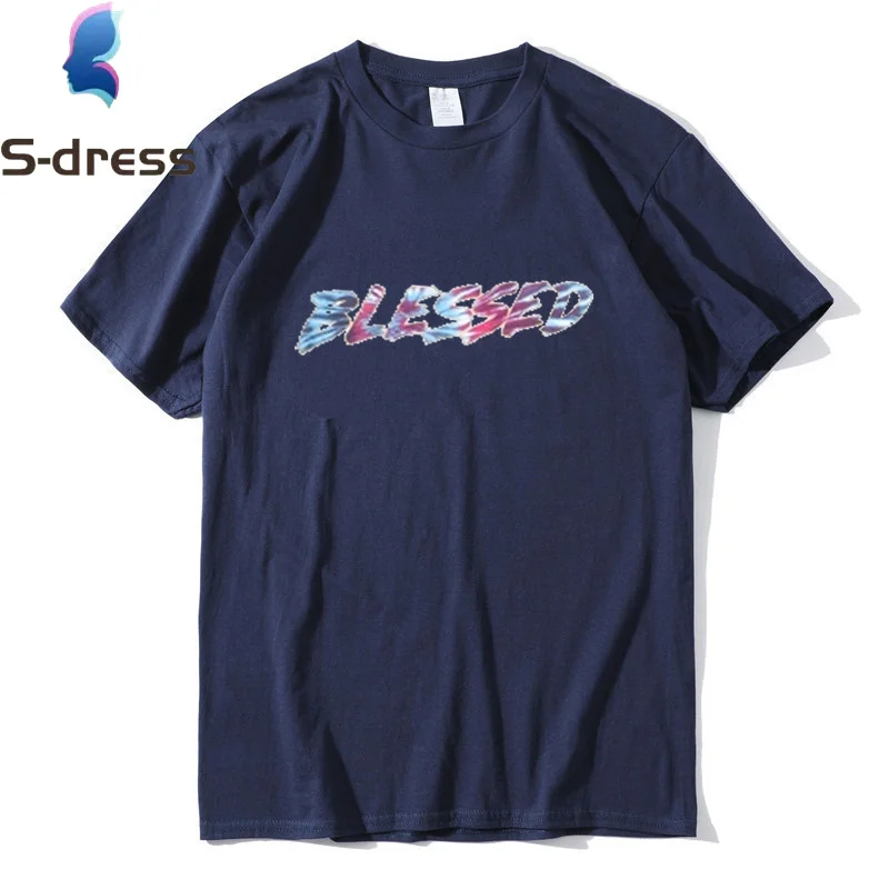 

Summer short-sleeved men's t-shirt men's casual tide brand round neck loose ins trend clothes sports T-shirt