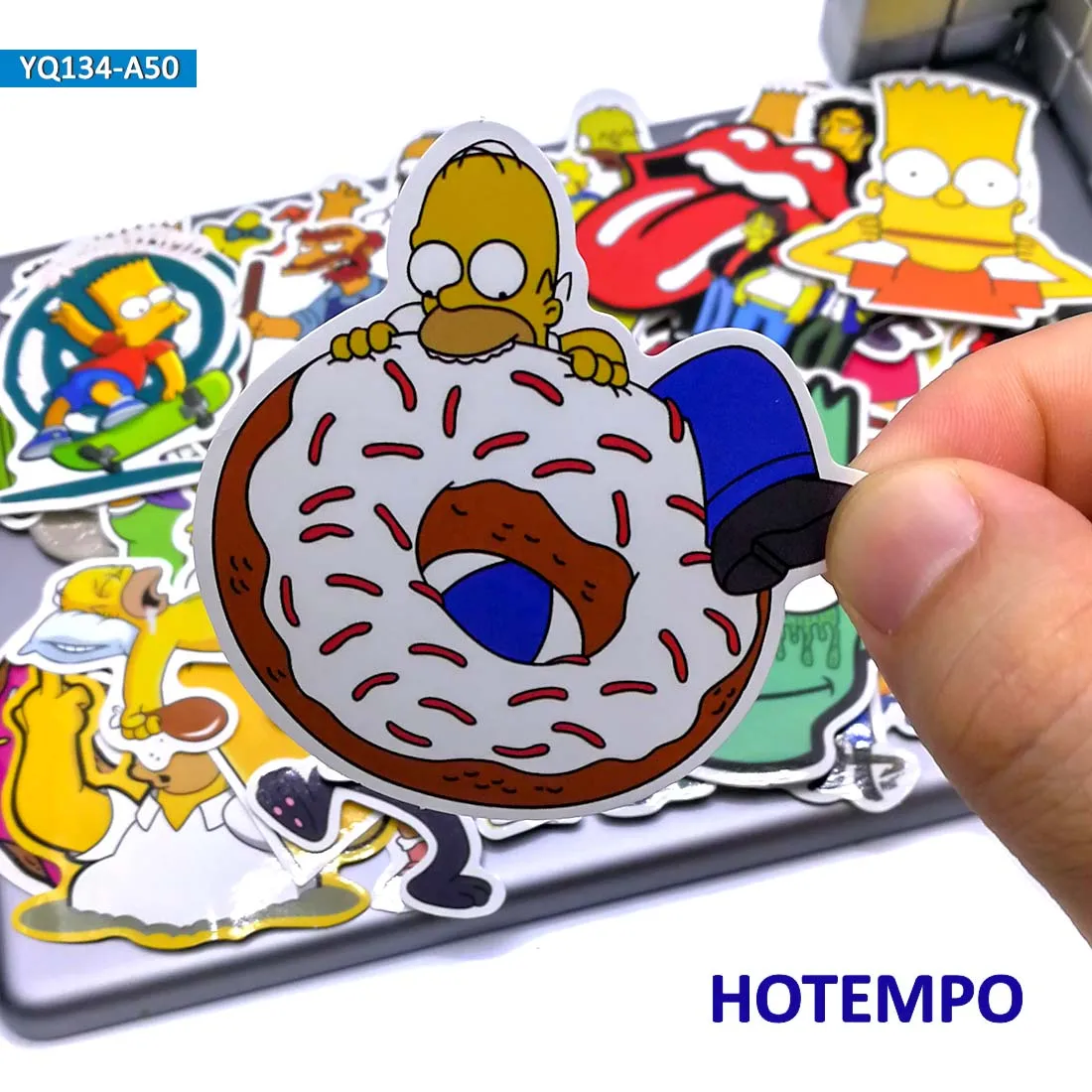 50 шт. водонепроницаемые наклейки для телефона ноутбука чемодана гитары